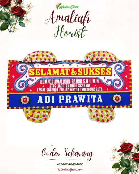 Papan Bunga Ucapan Selamat Mekikis